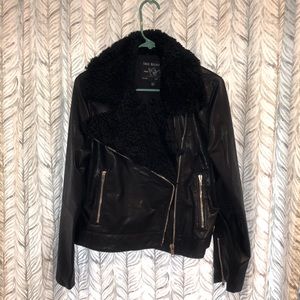 NWT True Religion Women’s Shearling Biker Jacket